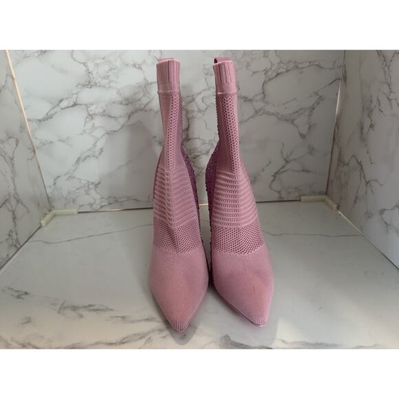 Steve Madden Maxwelle Boot Bootie Pink Rhinestone Heel Size 9M Pink, New No Box - Picture 3 of 7